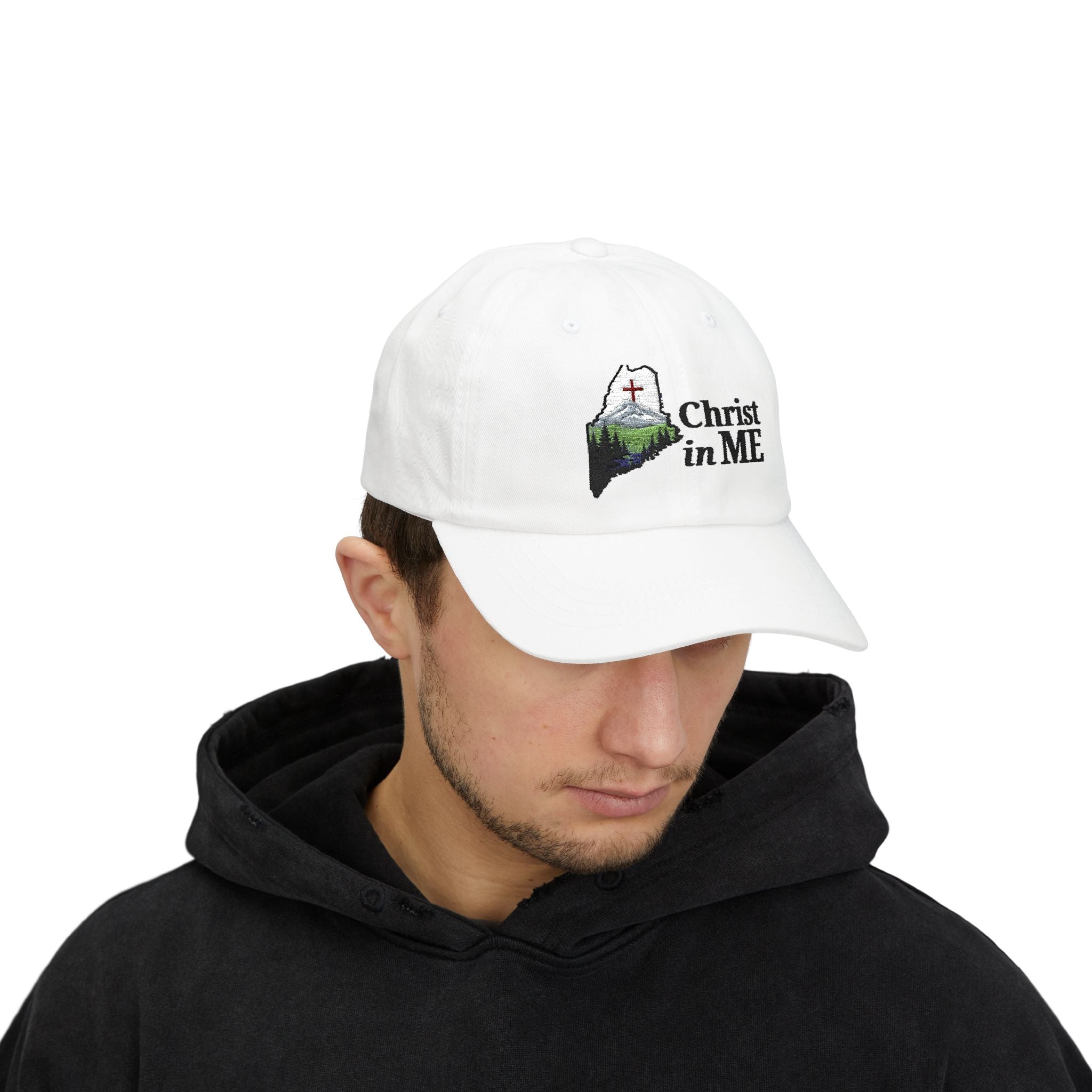 Christ in ME Logo Dad Hat with the words Christ in ME