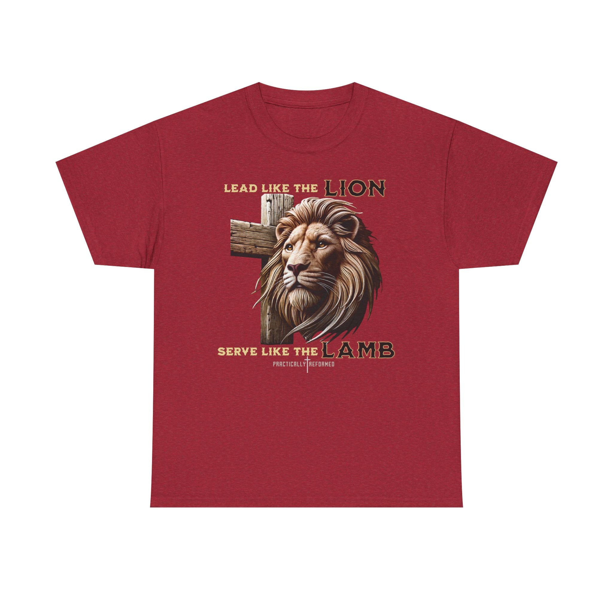 Lead Like a Lion T-Shirt / Christian Inspirational Tee-Faith Based Apparel-Bible Verse Inspired Shirt