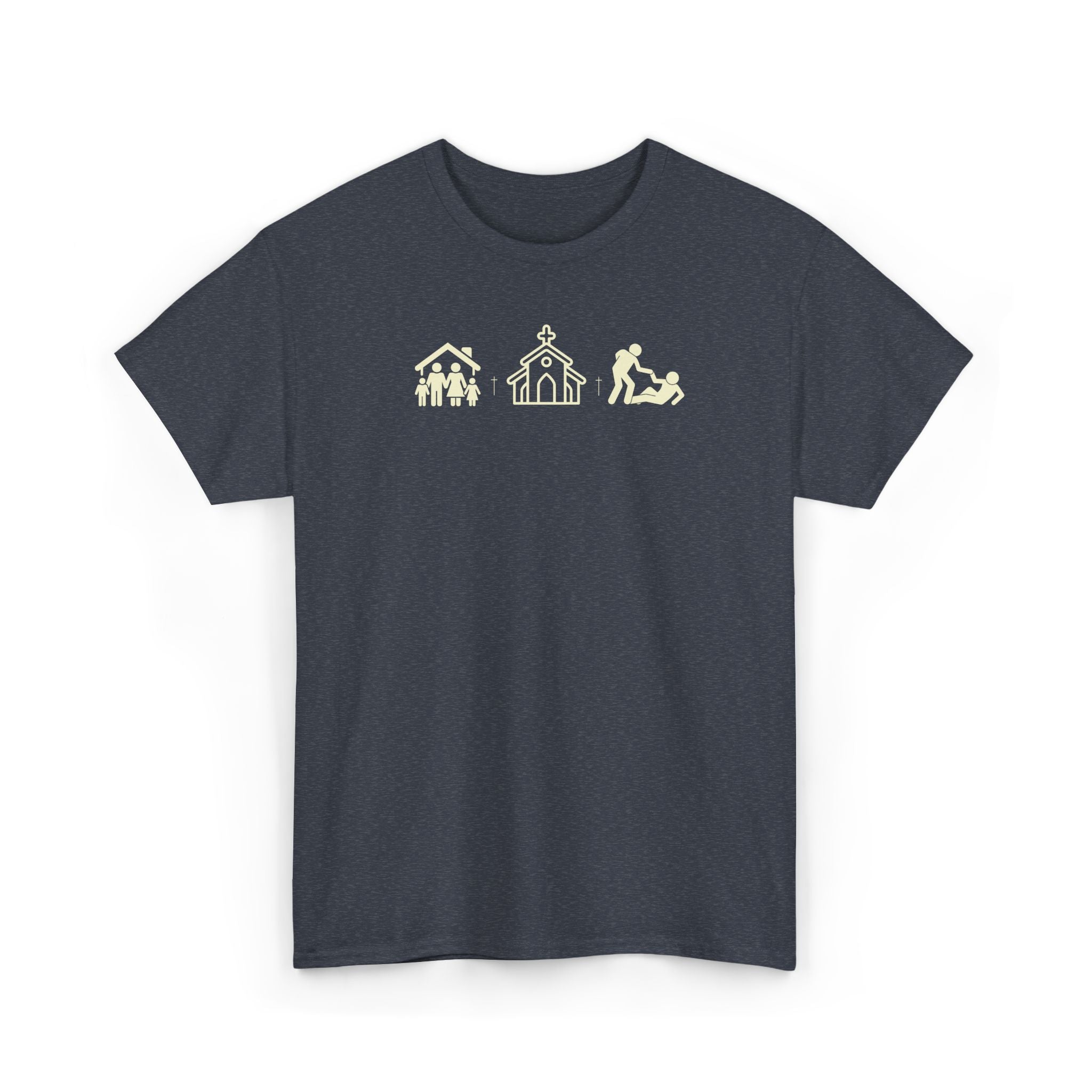 Build Your Family Go To Church Love Your Neighbor T-Shirt – Christian Faith-Based Tee for Men & Women