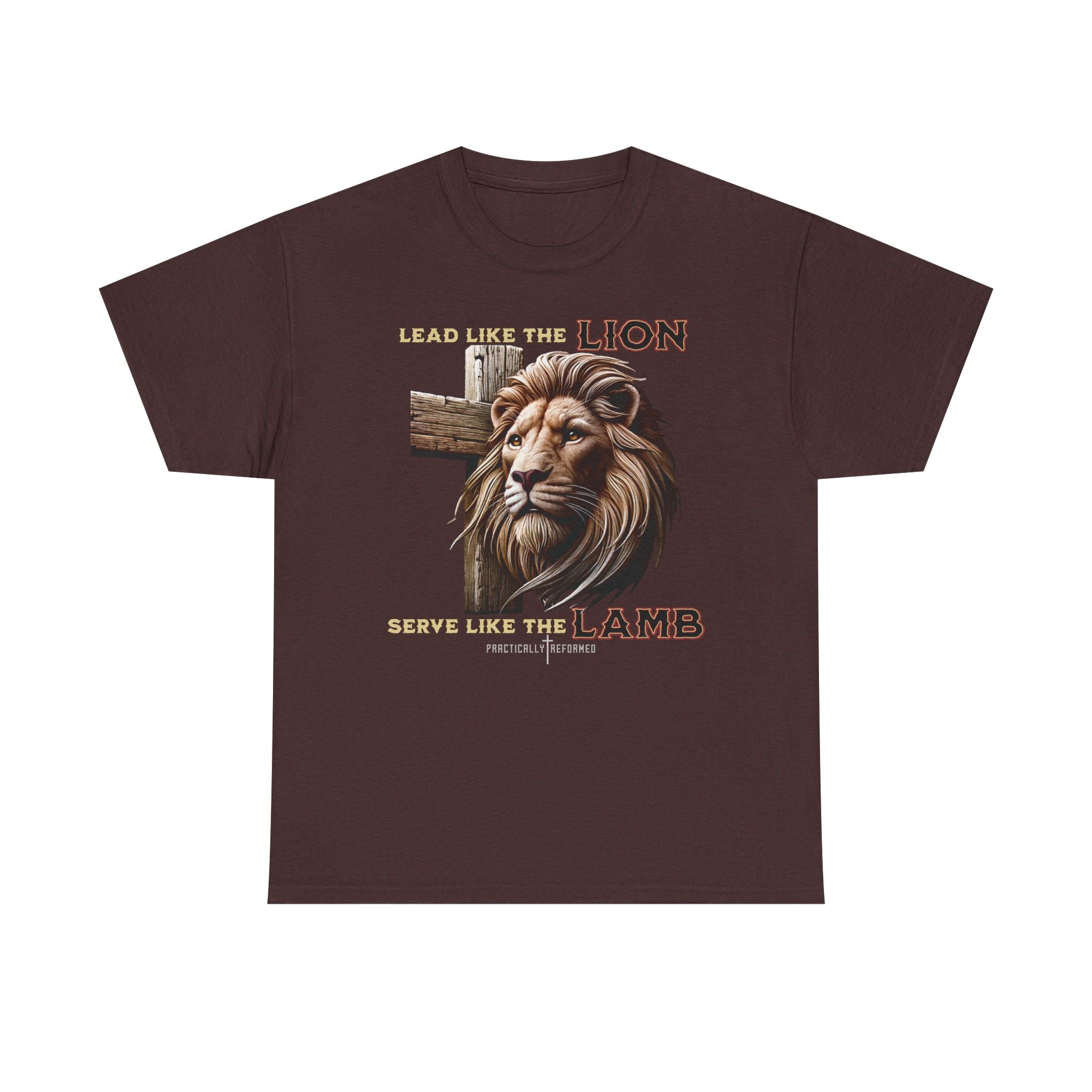 Lead Like a Lion T-Shirt / Christian Inspirational Tee-Faith Based Apparel-Bible Verse Inspired Shirt