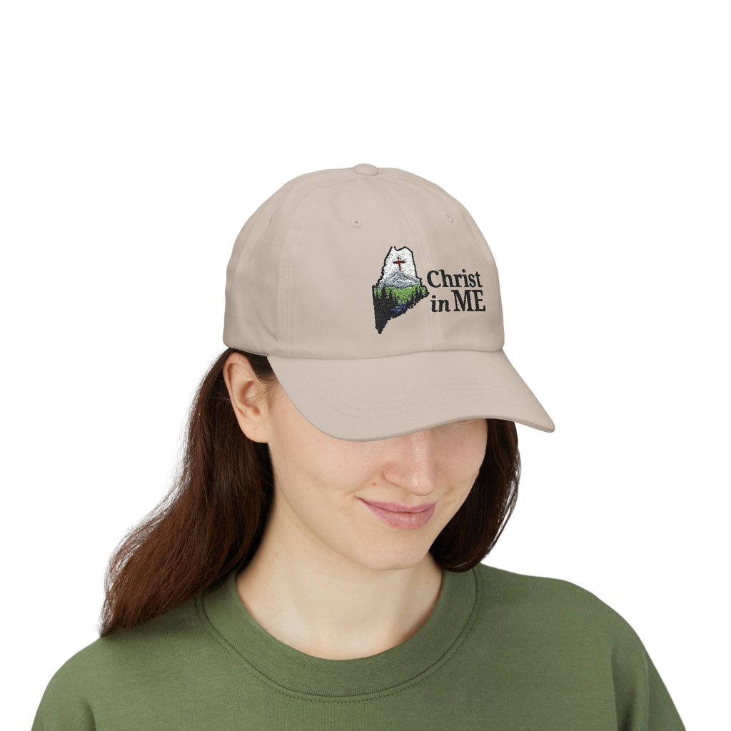 Christ in ME Logo Dad Hat with the words Christ in ME
