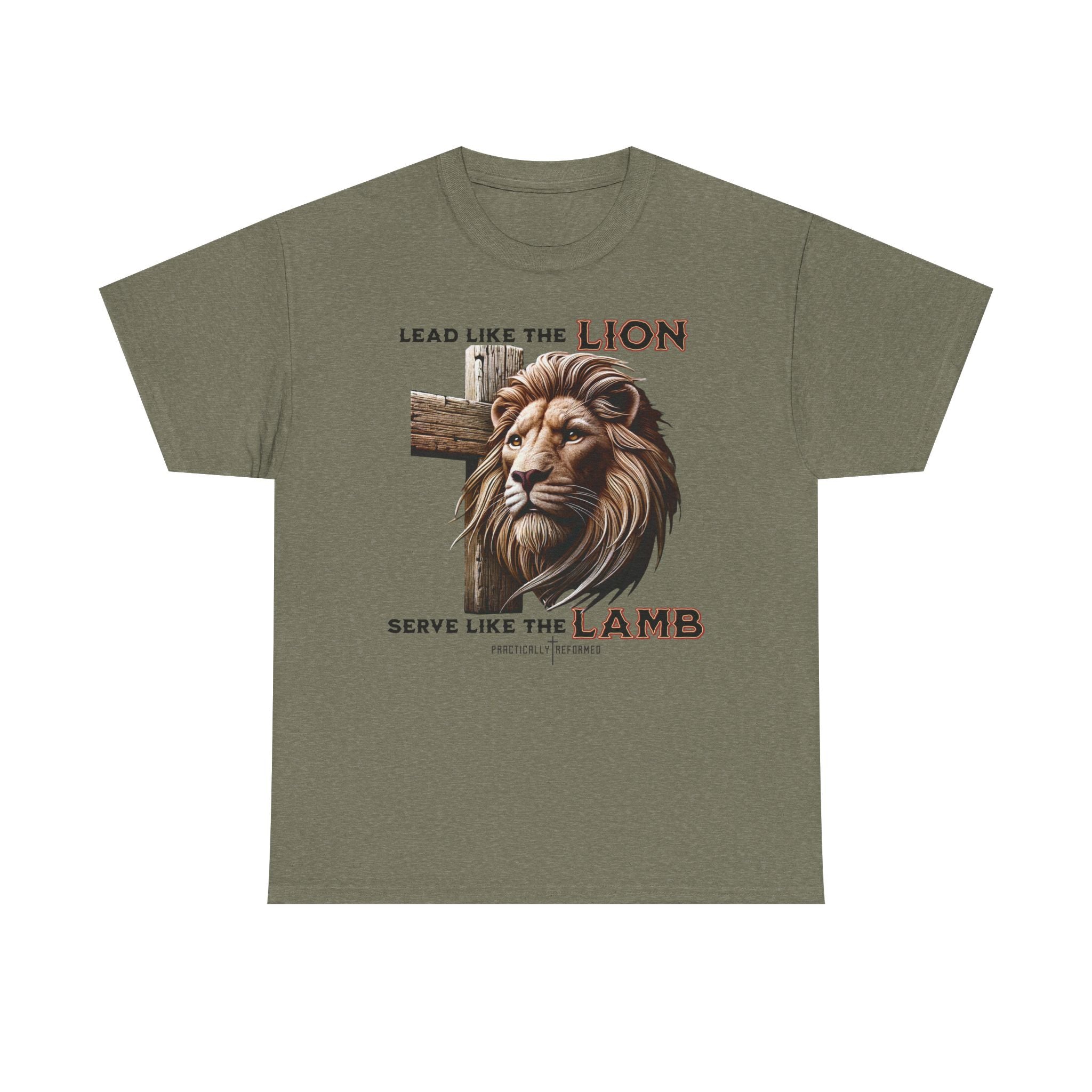 Lead Like a Lion T-Shirt / Christian Inspirational Tee-Faith Based Apparel-Bible Verse Inspired Shirt