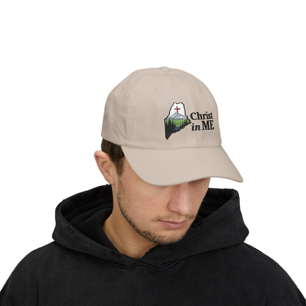 Christ in ME Logo Dad Hat with the words Christ in ME