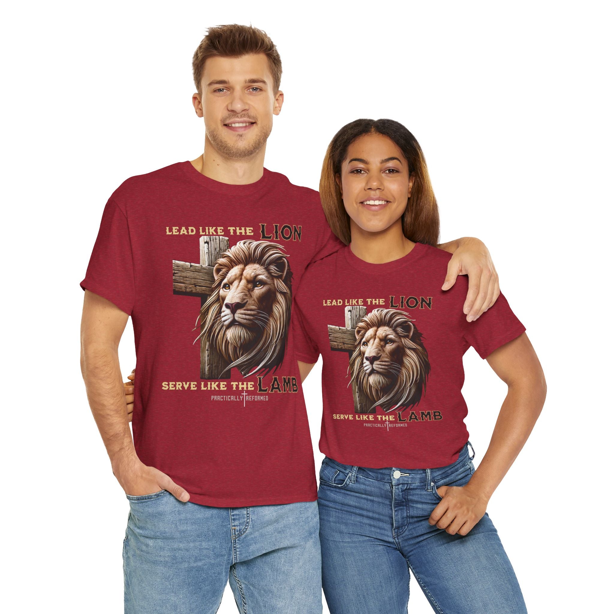 Lead Like a Lion T-Shirt / Christian Inspirational Tee-Faith Based Apparel-Bible Verse Inspired Shirt