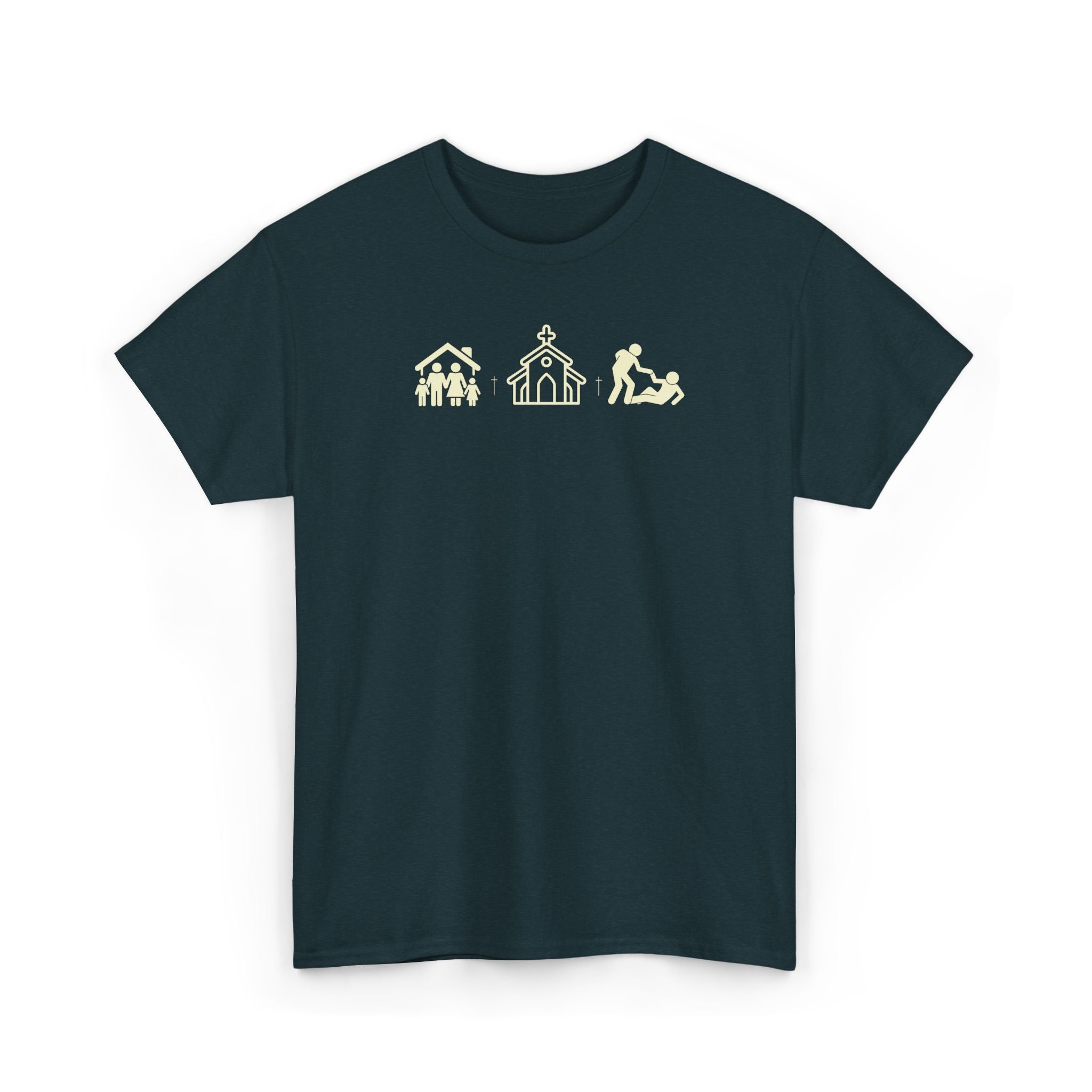 Build Your Family Go To Church Love Your Neighbor T-Shirt – Christian Faith-Based Tee for Men & Women