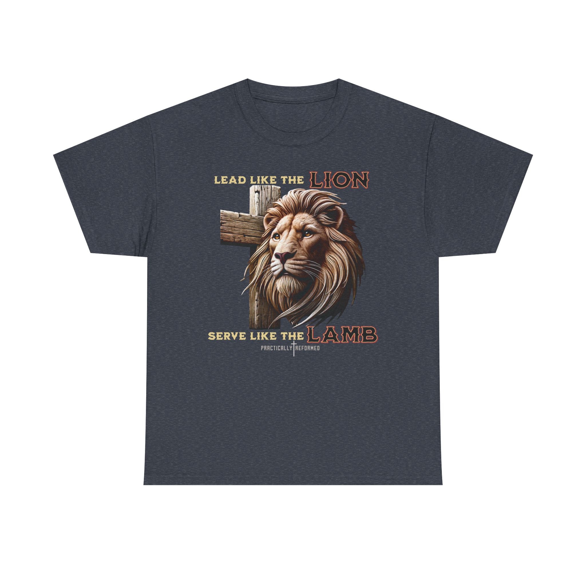 Lead Like a Lion T-Shirt / Christian Inspirational Tee-Faith Based Apparel-Bible Verse Inspired Shirt