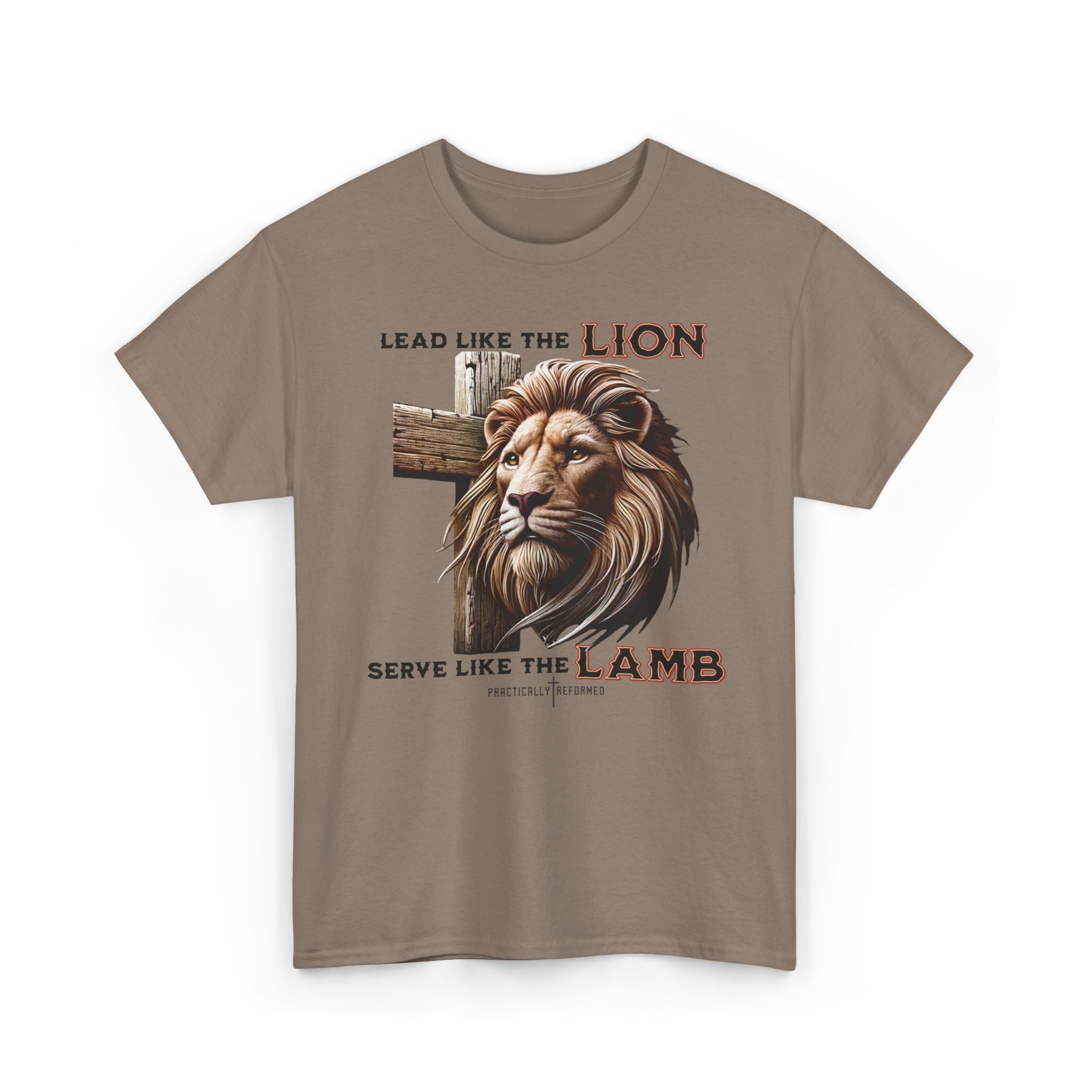 Lead Like a Lion T-Shirt / Christian Inspirational Tee-Faith Based Apparel-Bible Verse Inspired Shirt