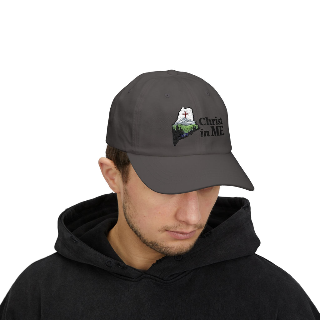 Christ in ME Logo Dad Hat with the words Christ in ME