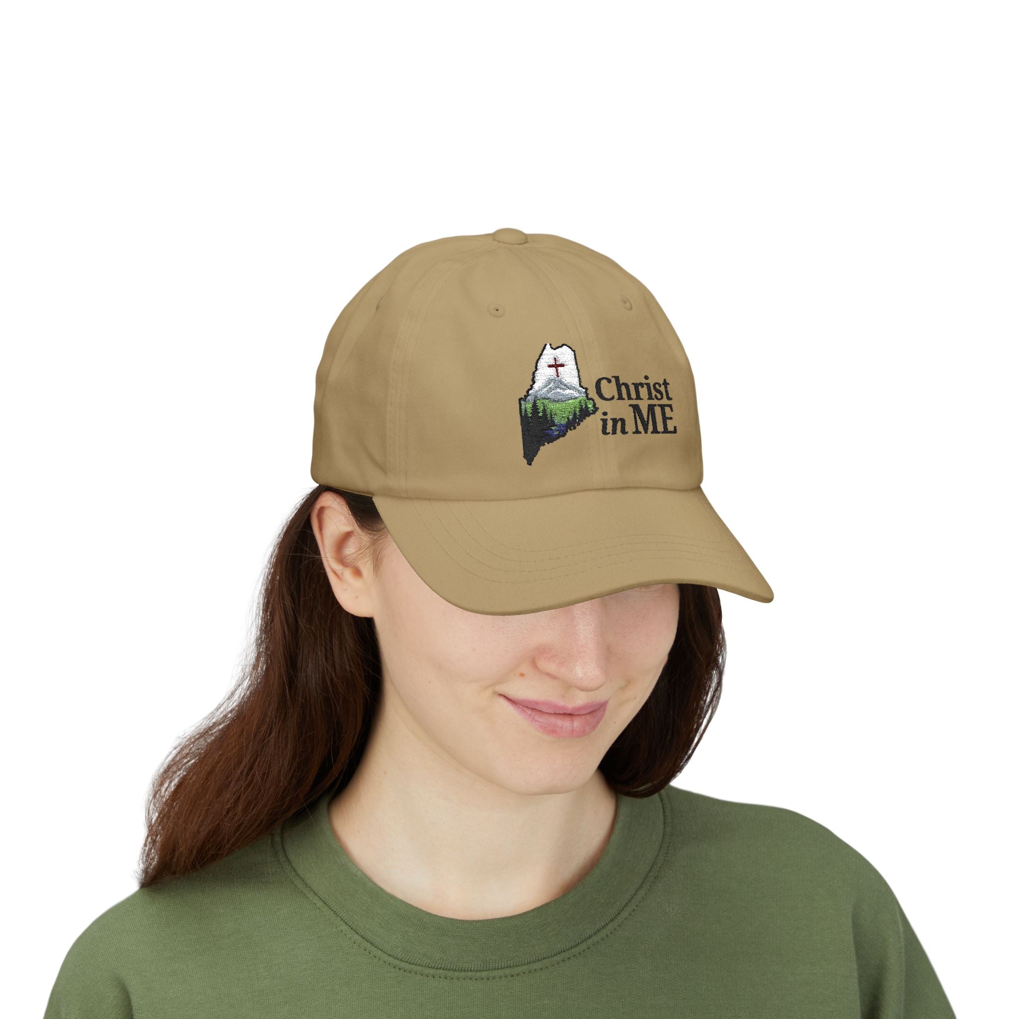 Christ in ME Logo Dad Hat with the words Christ in ME