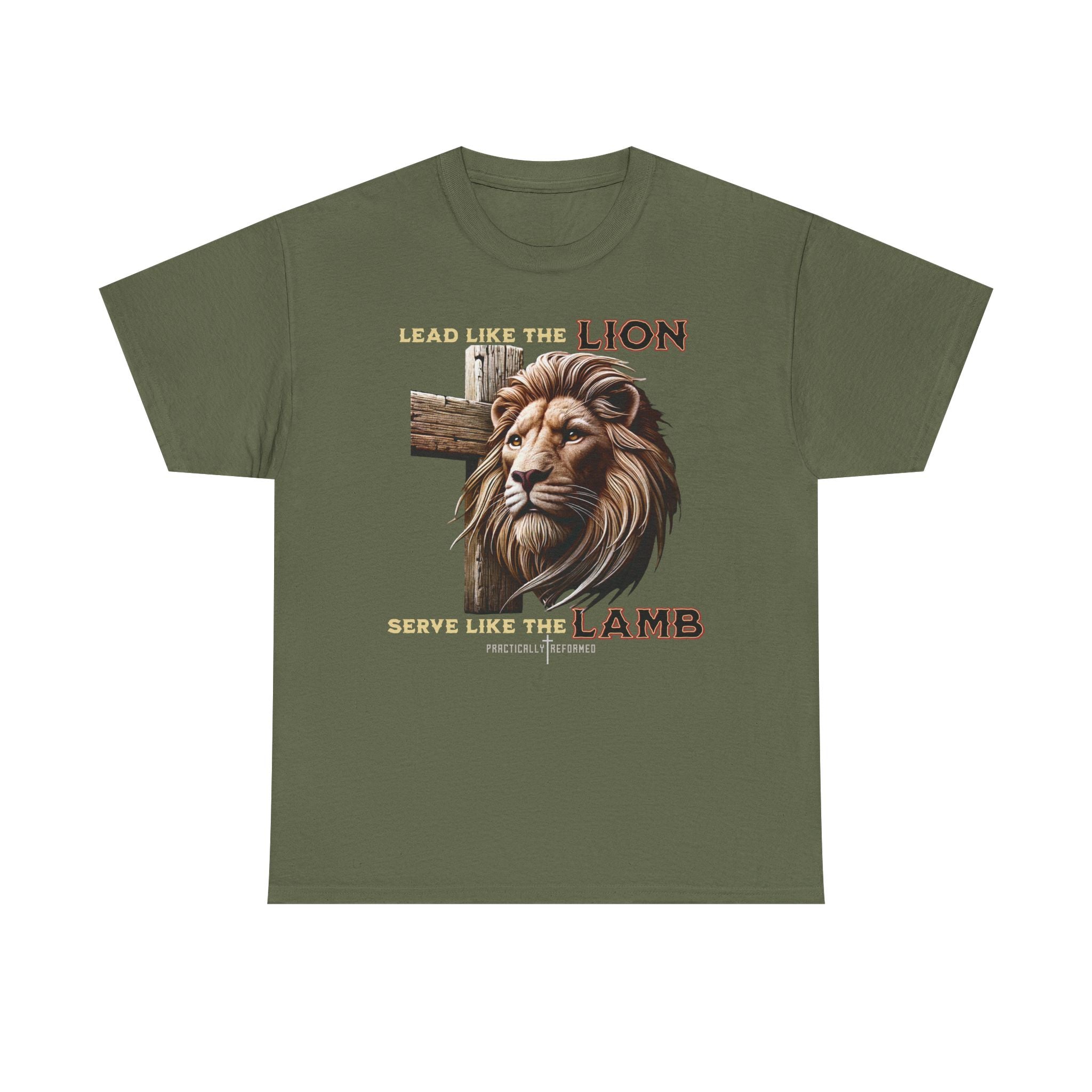 Lead Like a Lion T-Shirt / Christian Inspirational Tee-Faith Based Apparel-Bible Verse Inspired Shirt