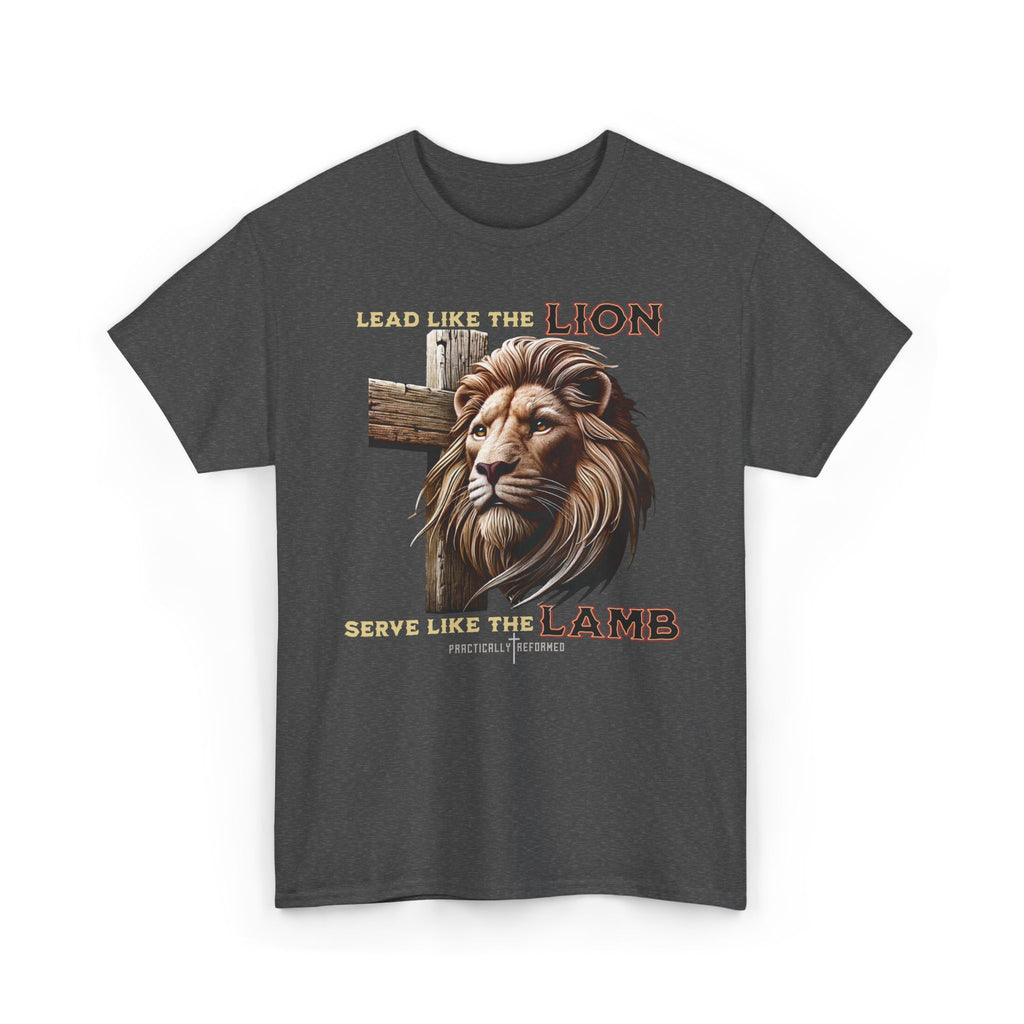 Lead Like a Lion T-Shirt / Christian Inspirational Tee-Faith Based Apparel-Bible Verse Inspired Shirt