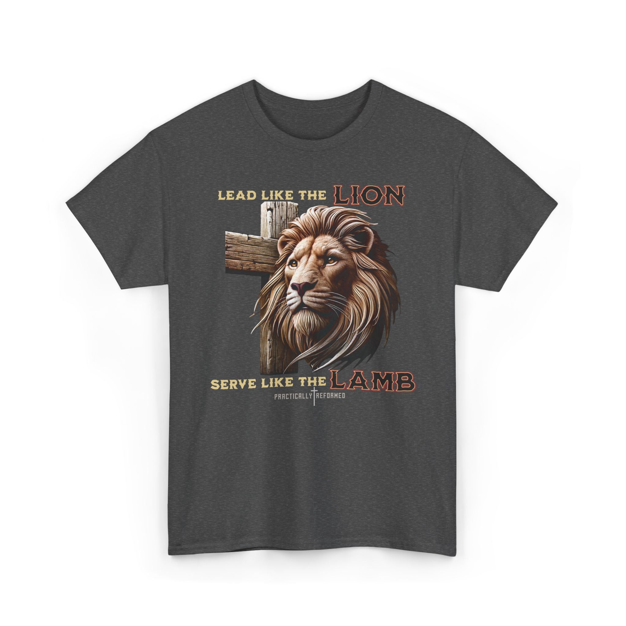 Lead Like a Lion T-Shirt / Christian Inspirational Tee-Faith Based Apparel-Bible Verse Inspired Shirt