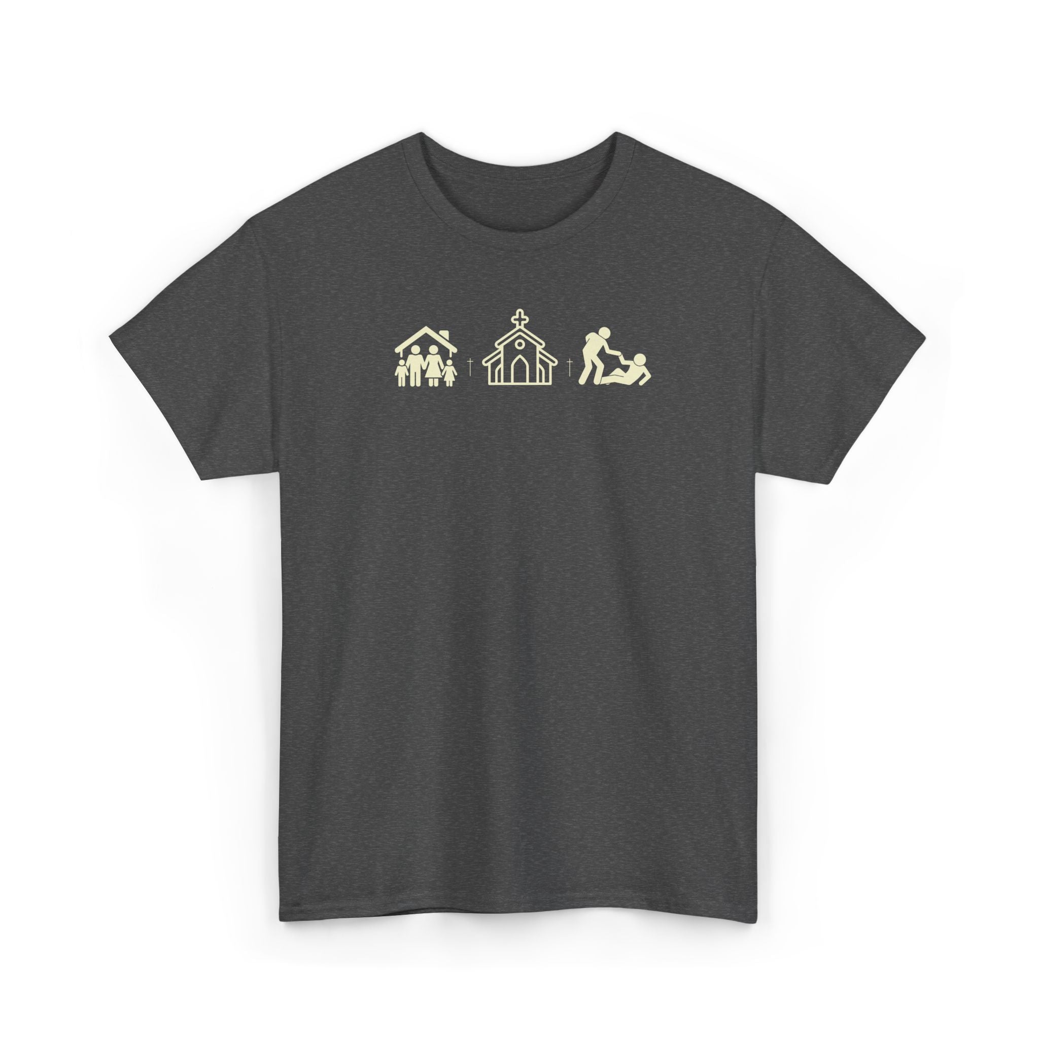 Build Your Family Go To Church Love Your Neighbor T-Shirt – Christian Faith-Based Tee for Men & Women