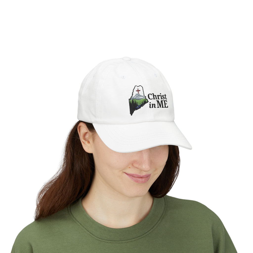 Christ in ME Logo Dad Hat with the words Christ in ME