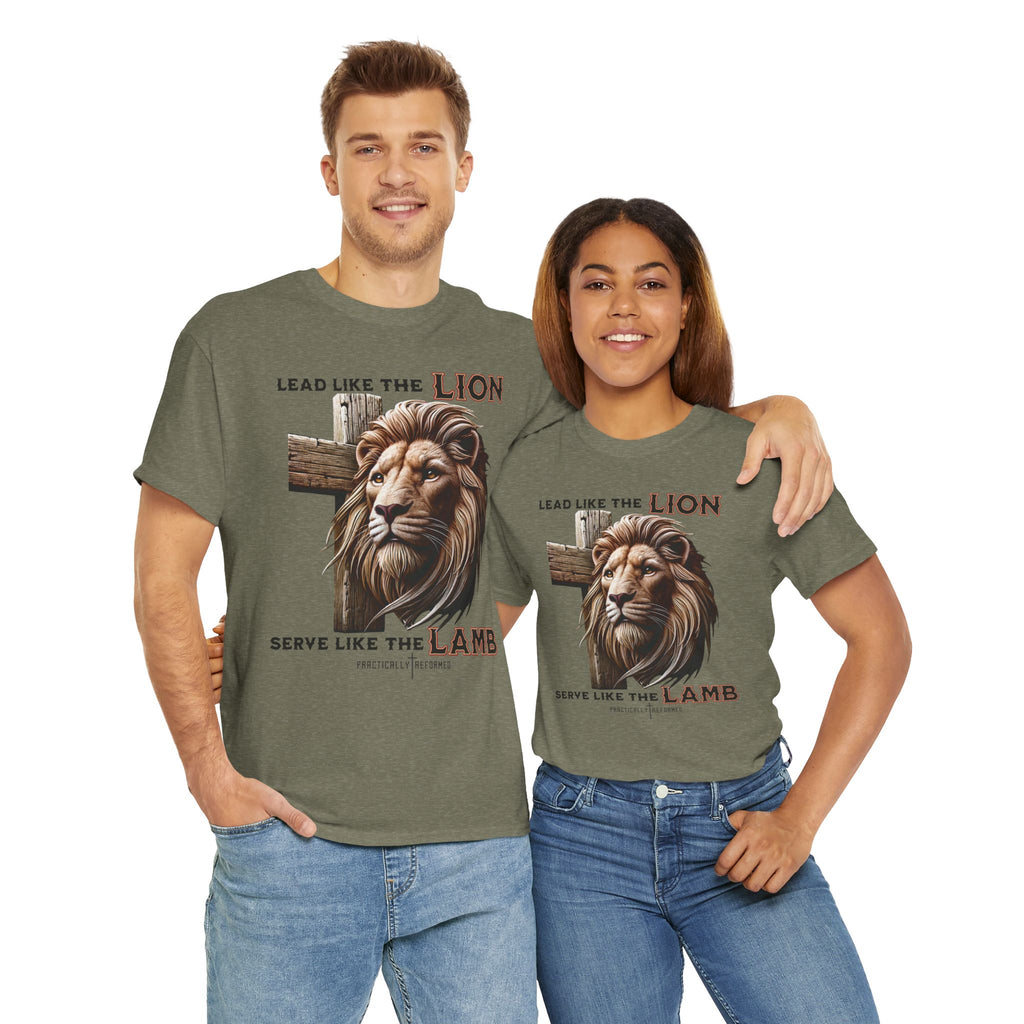 Lead Like a Lion T-Shirt / Christian Inspirational Tee-Faith Based Apparel-Bible Verse Inspired Shirt