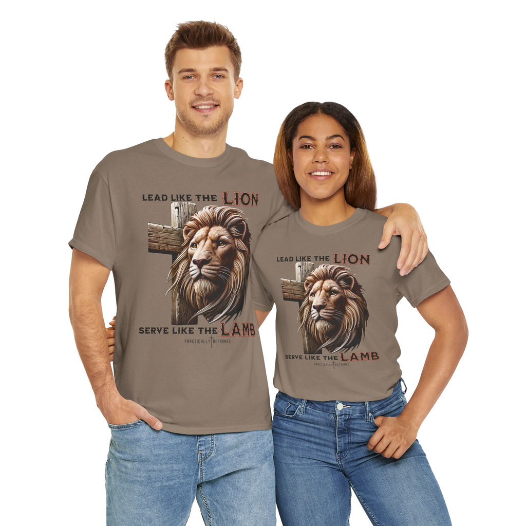 Lead Like a Lion T-Shirt / Christian Inspirational Tee-Faith Based Apparel-Bible Verse Inspired Shirt