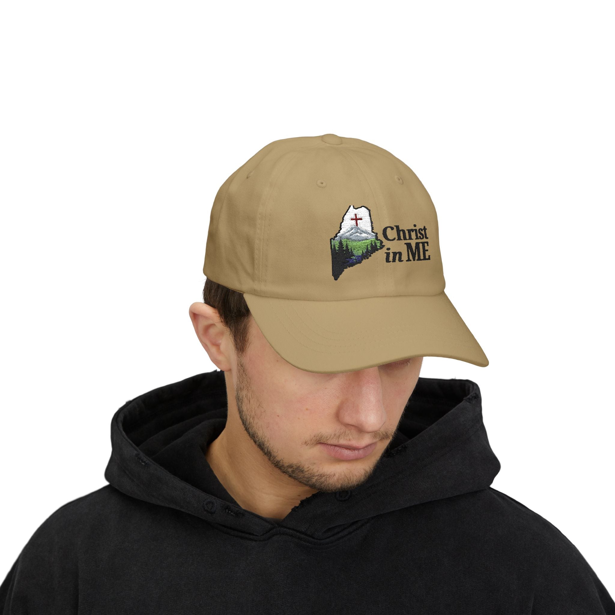 Christ in ME Logo Dad Hat with the words Christ in ME
