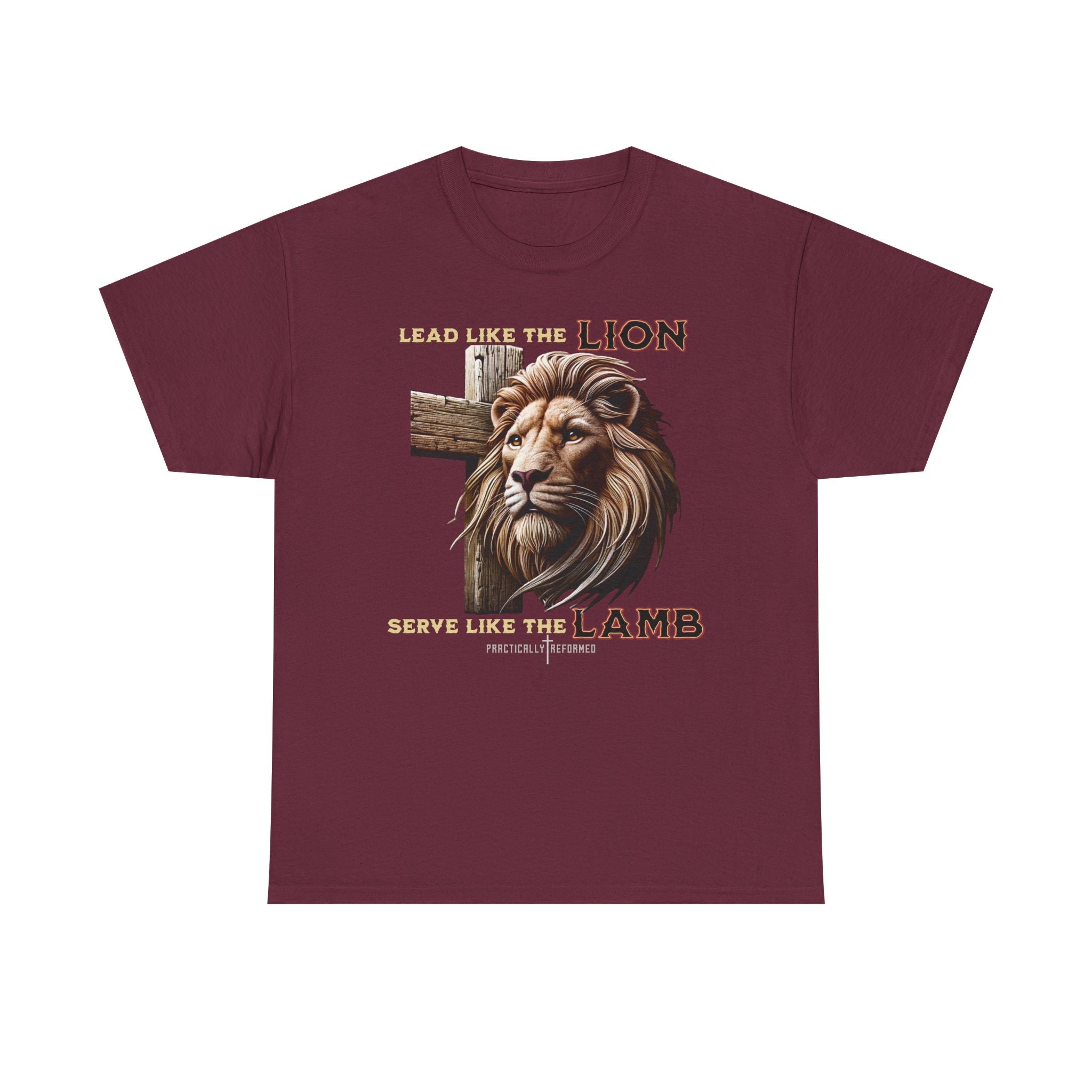 Lead Like a Lion T-Shirt / Christian Inspirational Tee-Faith Based Apparel-Bible Verse Inspired Shirt