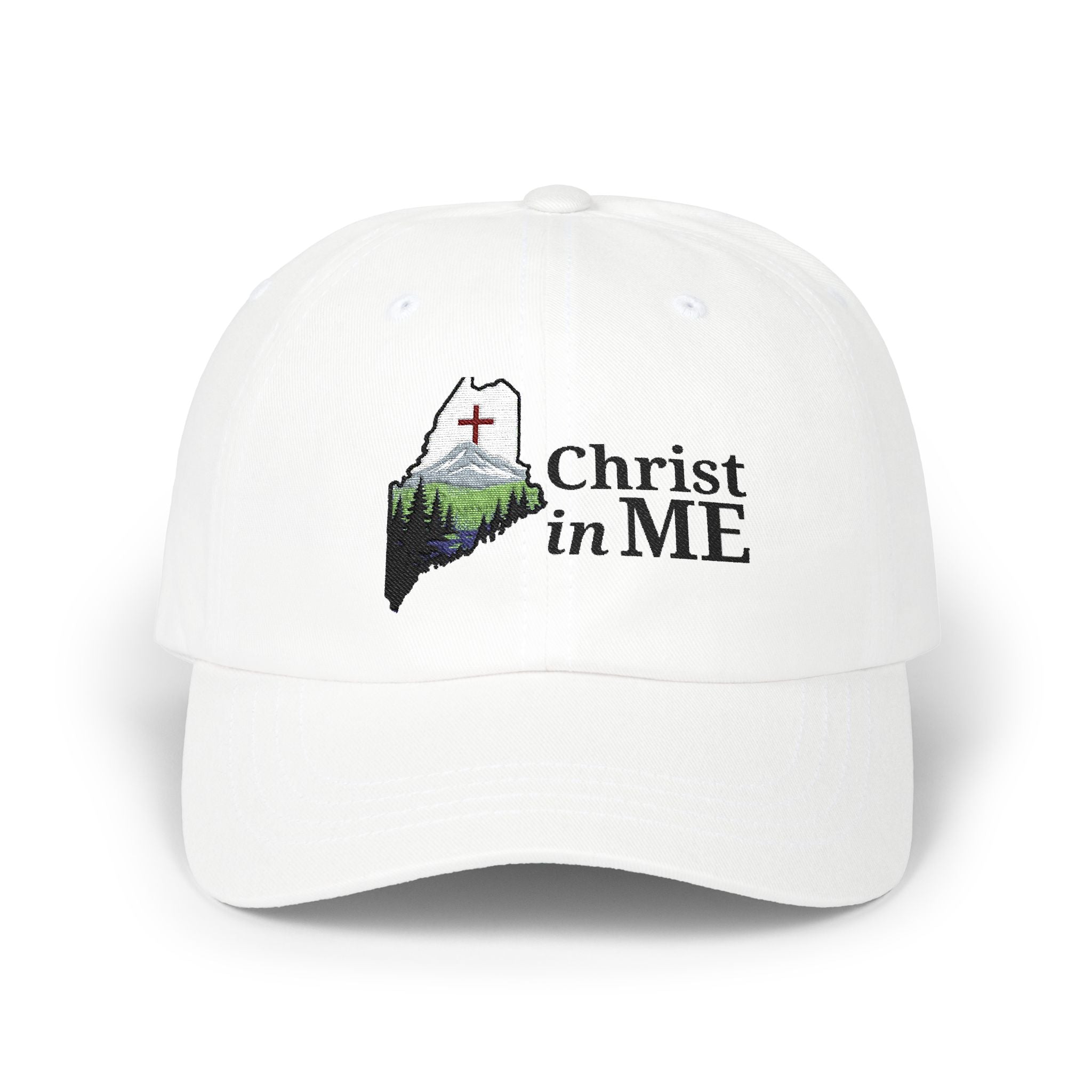 Christ in ME Logo Dad Hat with the words Christ in ME